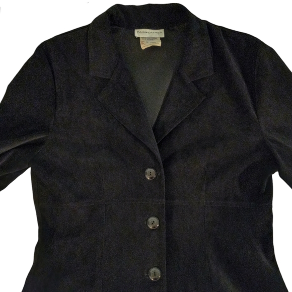 Vintage Women's Fairweather Lightweight Faux Suede Longline Jacket | US 8/10 - Picture 4 of 5